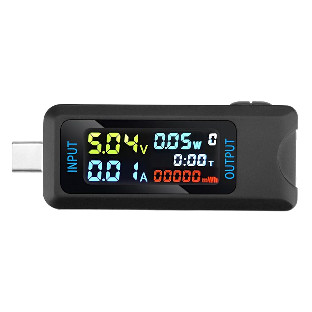 Serplex USB C Tester, Multi-Functional Digital Tester DC 8A/4-30V/150W Current Voltage Meter Power Capacity Tester Supports Multiple Fast Charging Protocols USB Tester for Laptops, Phones, Chargers Serplex USB C Tester, Multi-Functional Digital Tester DC 8A/4-30V/150W Current Voltage Meter Power Capacity Tester Supports Multiple Fast Charging Protocols USB Tester for Laptops, Phones, Chargers